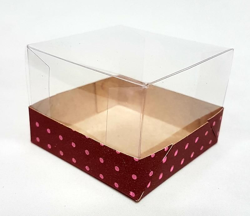 Caixa Marrom Po Rosa 5,5x5,5x4cm 10 unidades