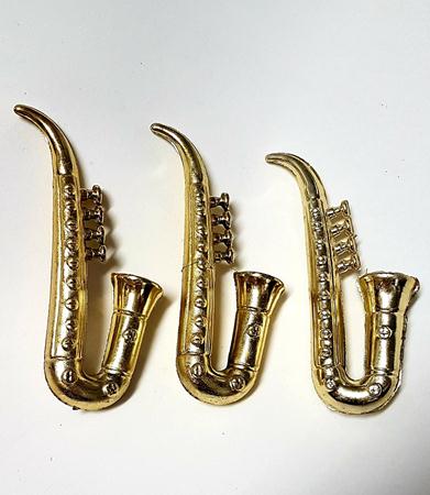 Mini Saxofone Dourado 10 Unidades