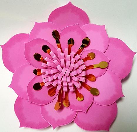 Painel Flor Camelia G Rosa