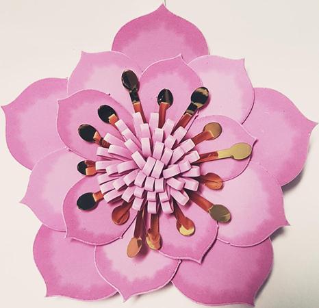 Painel Flor Camelia G Rosa Beb