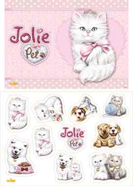 Painel Kit Decorativo Jolie Pet 2 placas 62x48cm