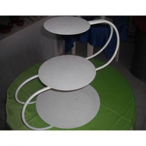 Suporte em S 03 Andares Branco