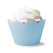Saia Para Mini Cupcake Colorida Azul Claro