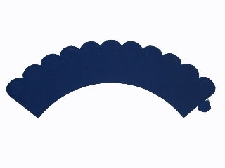 Saia Para Cupcake Cores Azul Escuro 12 Unidades
