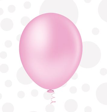 Balo N9 Redondo Rosa Baby 50 Unidades