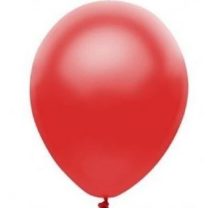 Balo N9 Liso Vermelho 50 Unidades