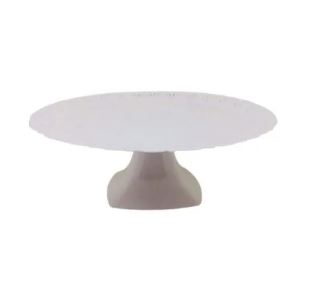 Boleira 25cm Rendada Branca Unidade