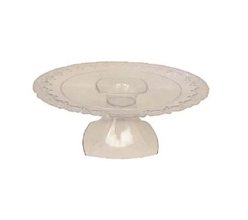 Boleira 25cm Rendada Cristal Unidade