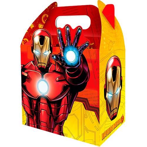 Caixa Surpresa Grande Iron Man Assemble 08 Unidades