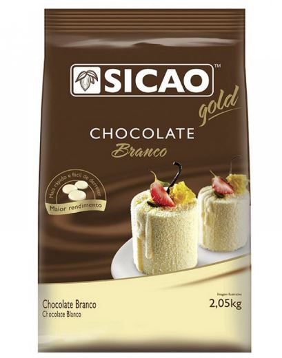 Gotas De Chocolate Sicao Branco 2,05kg Unidade