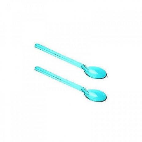 Mini Colher Acrlica Piccolo Azul 100 Unidades