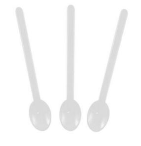 Mini Colher Acrlica Piccolo Branca 100 Unidades