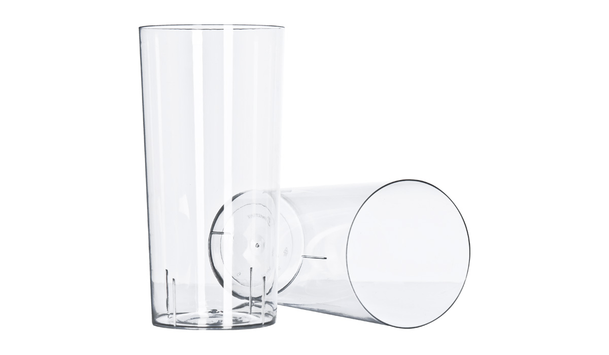 Copo 340 ml Acrlico Long Drink Cristal 10 Unidades