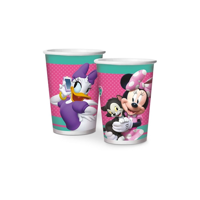 Copo Papel Minnie Rosa 180ml 08 Unidades