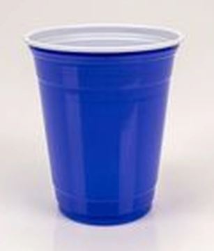 Copo Plstico 400ml Azul 25 Unidades
