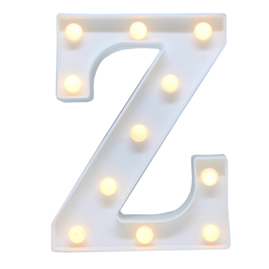 Luminoso Led Plstico Letra Z