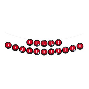 Faixa Feliz Aniversario Influencer Unidade