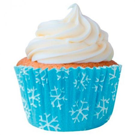 Forma Mini Cupcake Greasepel N2  Flocos de Neve