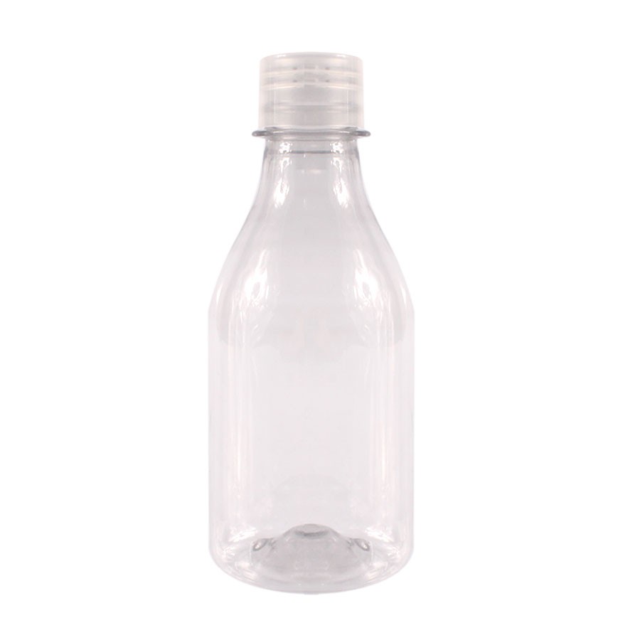 Garrafinha Pet Com Tampa Flip Top Transparente 10 Unidades