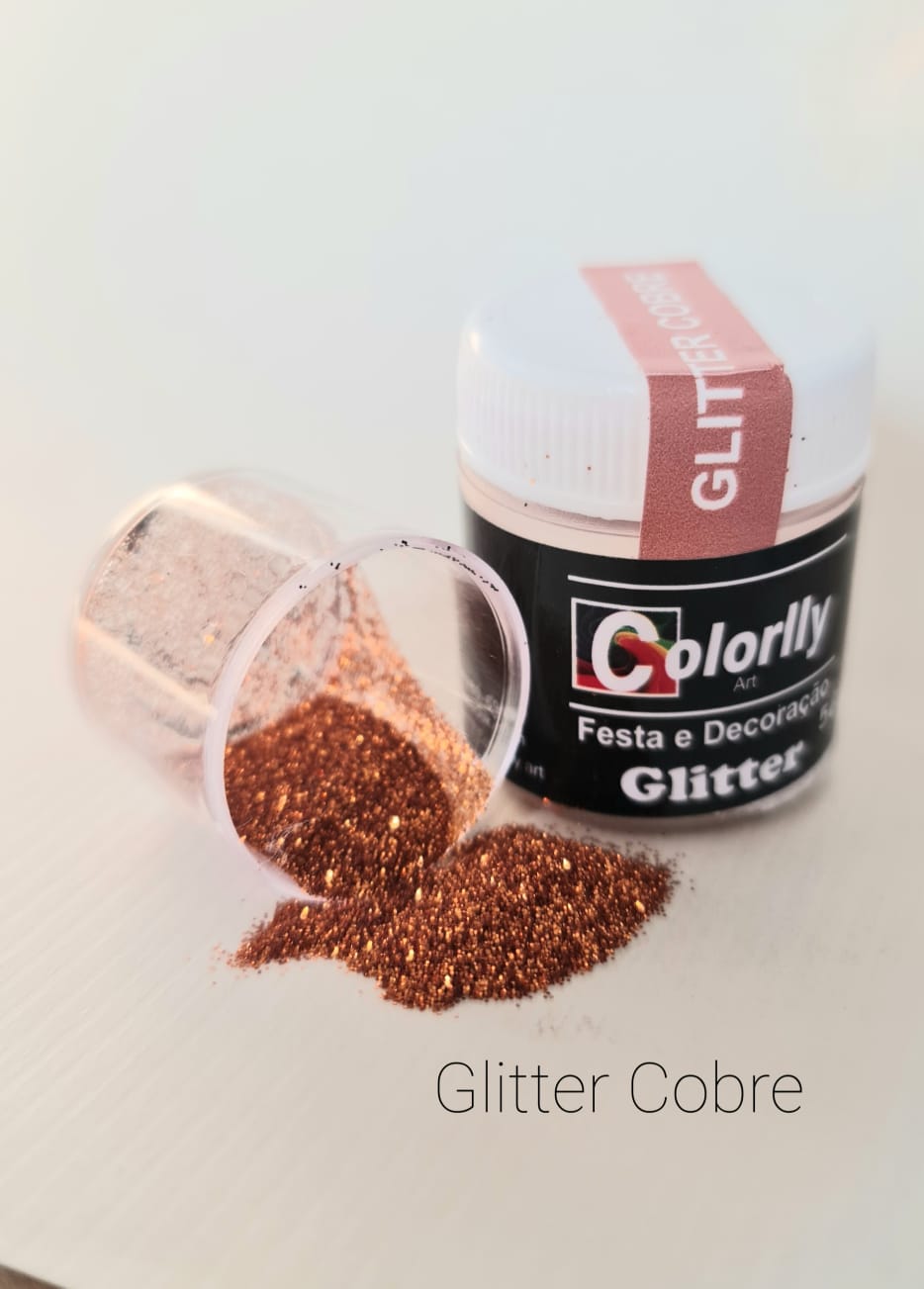 Glitter Colorlly 5g Cobre Rosado Unidade