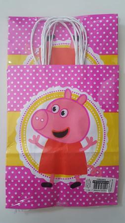 Sacola Papel Porquinha 18x09x22cm 10 unidades