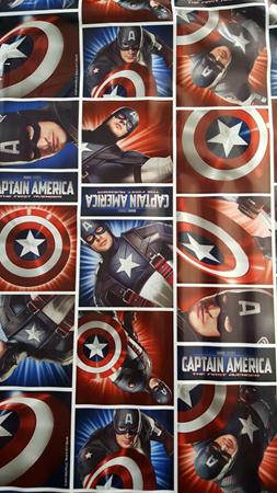 Folha Avengers 69 x 89 cm Capito Amrica 03 Unidades