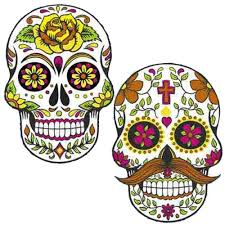 Painel Kit Decorativo Caveira Mexicana 02 Unidades