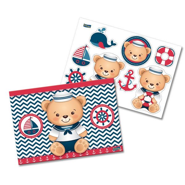 Painel Kit Decorativo Ursinho Marinheiro Unidade