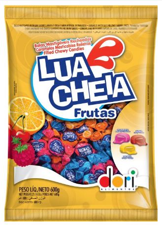 Bala Mastigvel 600g Lua Cheia Frutas