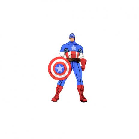 Micropersonagem Capito America 06 Unidades