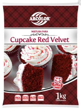 Mistura Para Cupcake Arcolor 1kg Red Velvet Unidade