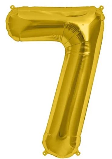 Balo Number 16 Polegadas Ouro 7 Unidade