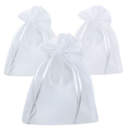 Saco Organza Cristal 15 x 30 cm 10 Unidades