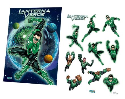 Painel Kit Decorativo Lanterna Verde