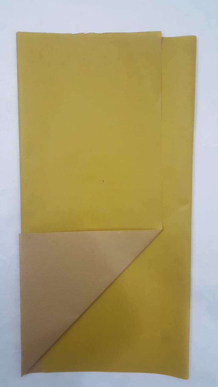 Papel Kraft Dupla Face 49x69 Amarelo Kraft Unidade