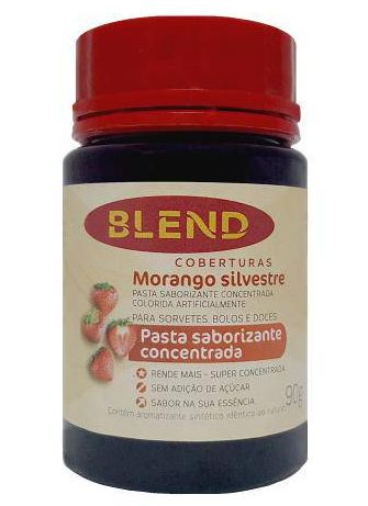 Pasta Saborizante Concentrado 90g Morango Blend