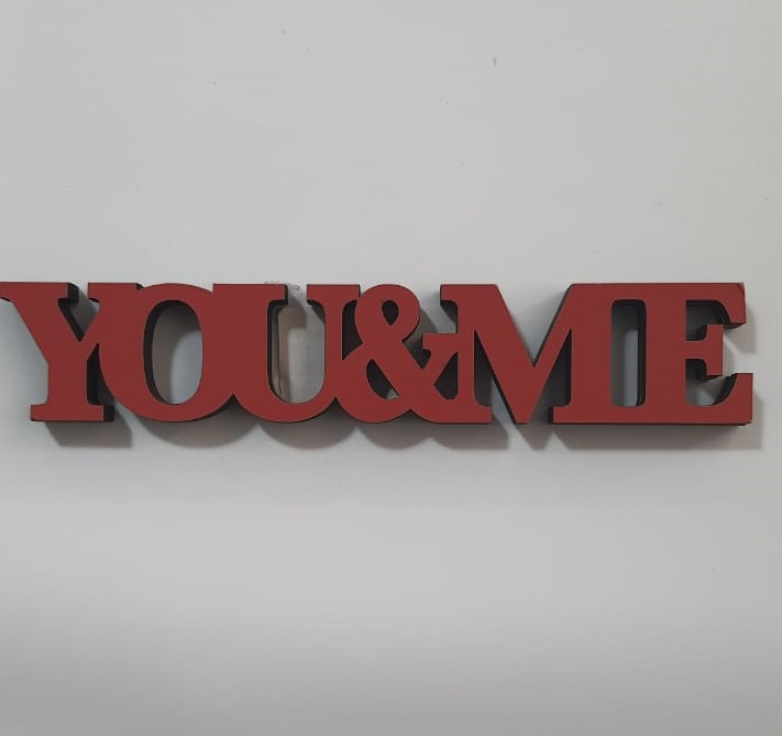 Placa Mdf You&Me Unidade