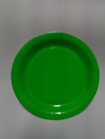 Prato Liso Verde Neon Escuro 08 Unidades