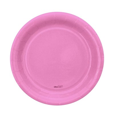 Prato Liso Rosa Escuro 08 unidades