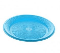 Prato Biodegradvel Redondo 15cm Azul 10 Unidades