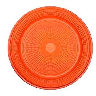 Prato Biodegradvel Redondo 15cm Laranja 10 Unidades