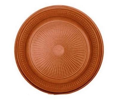 Prato Biodegradvel Redondo 15cm Marrom 10 Unidades