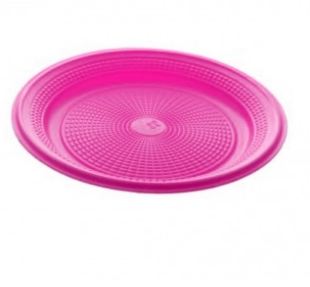 Prato Biodegradvel Redondo 15cm Pink 10 Unidades
