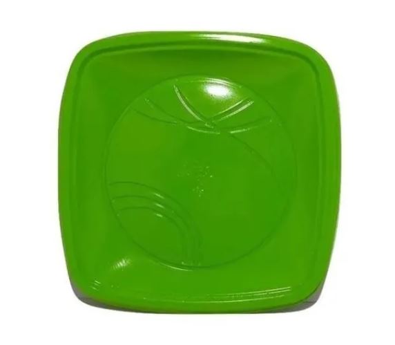 Prato Biodegradvel Redondo 15cm Verde Escuro 10 Unidades