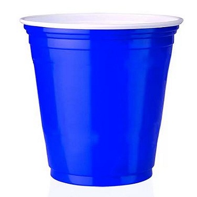 Copo 360 ml Plstico Blue 10 Unidades