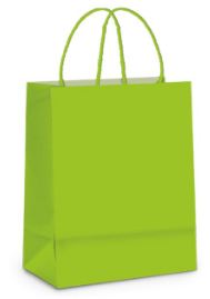 Sacola Cordo Torcido 18 x 25 x 10 Verde Claro