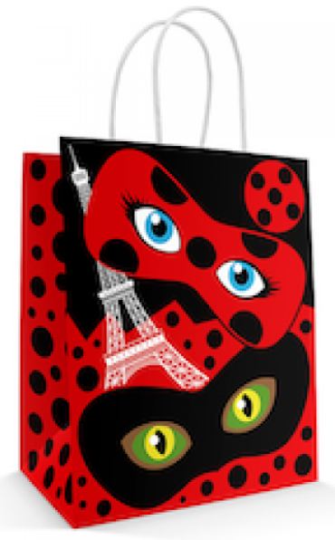 Sacola Papel Ladybug 18x22cm 10 Unidades