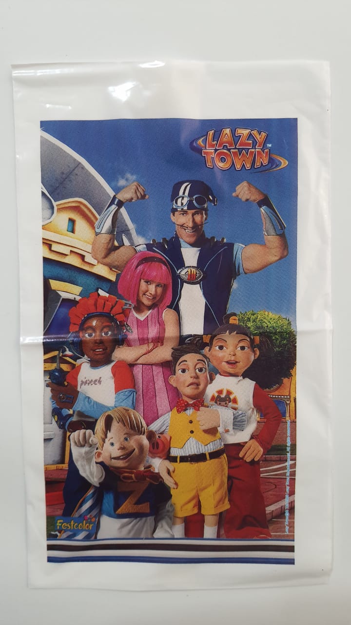 Sacola Plstica Lazy Town 08 Unidades