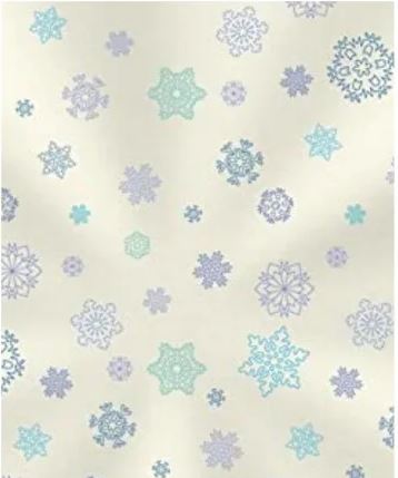 Saco Poli 15x29 Flocos De Neve 50 Unidades