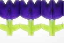 Guirlanda Tulipa Roxo
